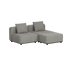 Cobana Lounge Sofa - 2 seater | Cobana Lounge Sofa - 2 seater - Kirra Grey Ohne Armlehnen Mit Hocker | SACKit