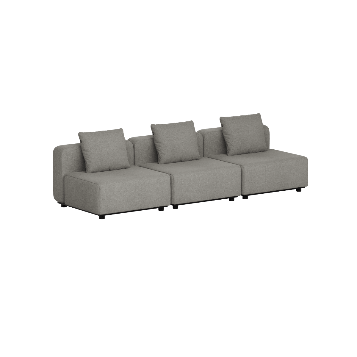 Cobana Lounge Sofa - 3 seater | Cobana Lounge Sofa - 3 seater - Kirra Grey Ohne Armlehnen Ohne Hocker | SACKit