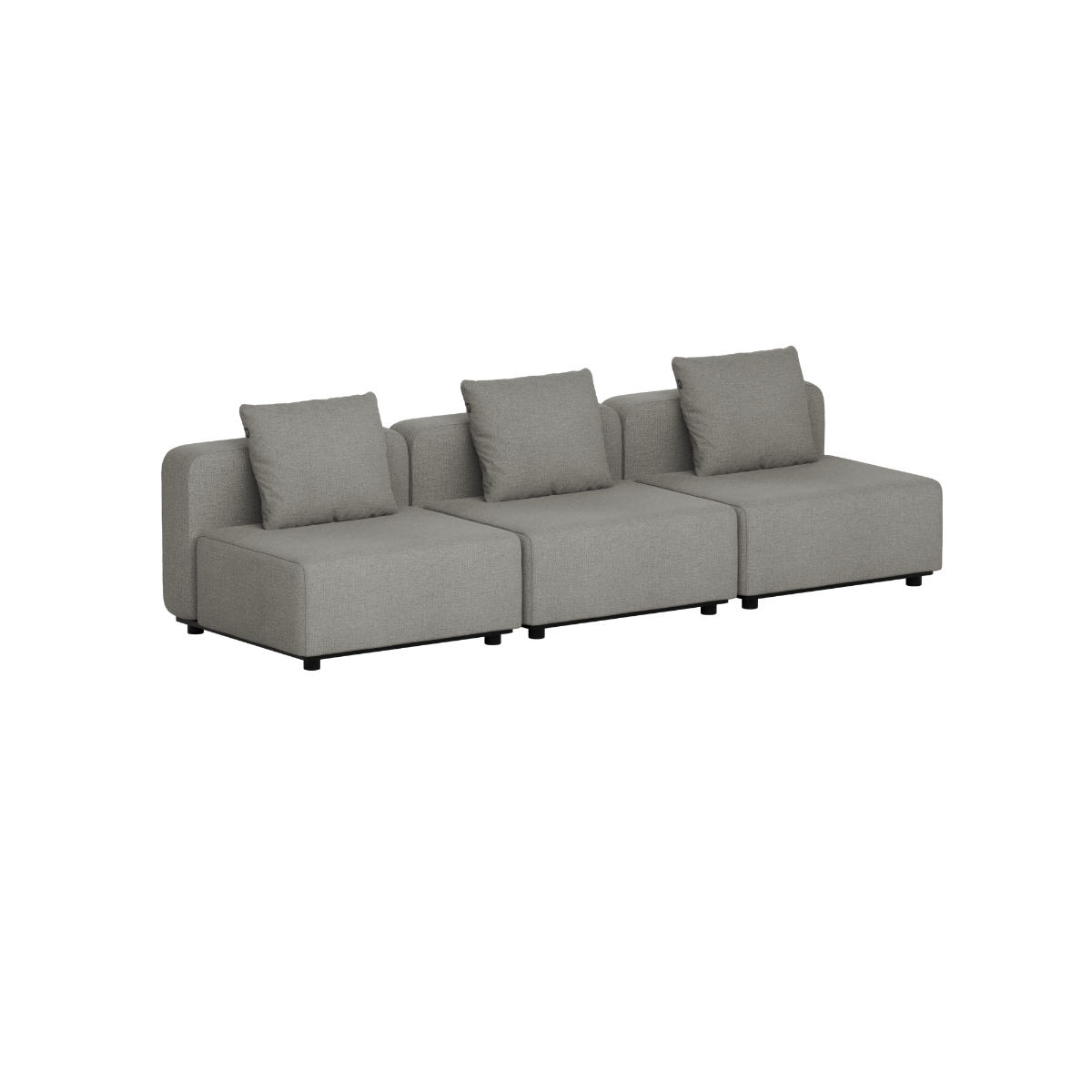 Cobana Lounge Sofa - 3 seater | Cobana Lounge Sofa - 3 seater - Kirra Grey Ohne Armlehnen Ohne Hocker | SACKit