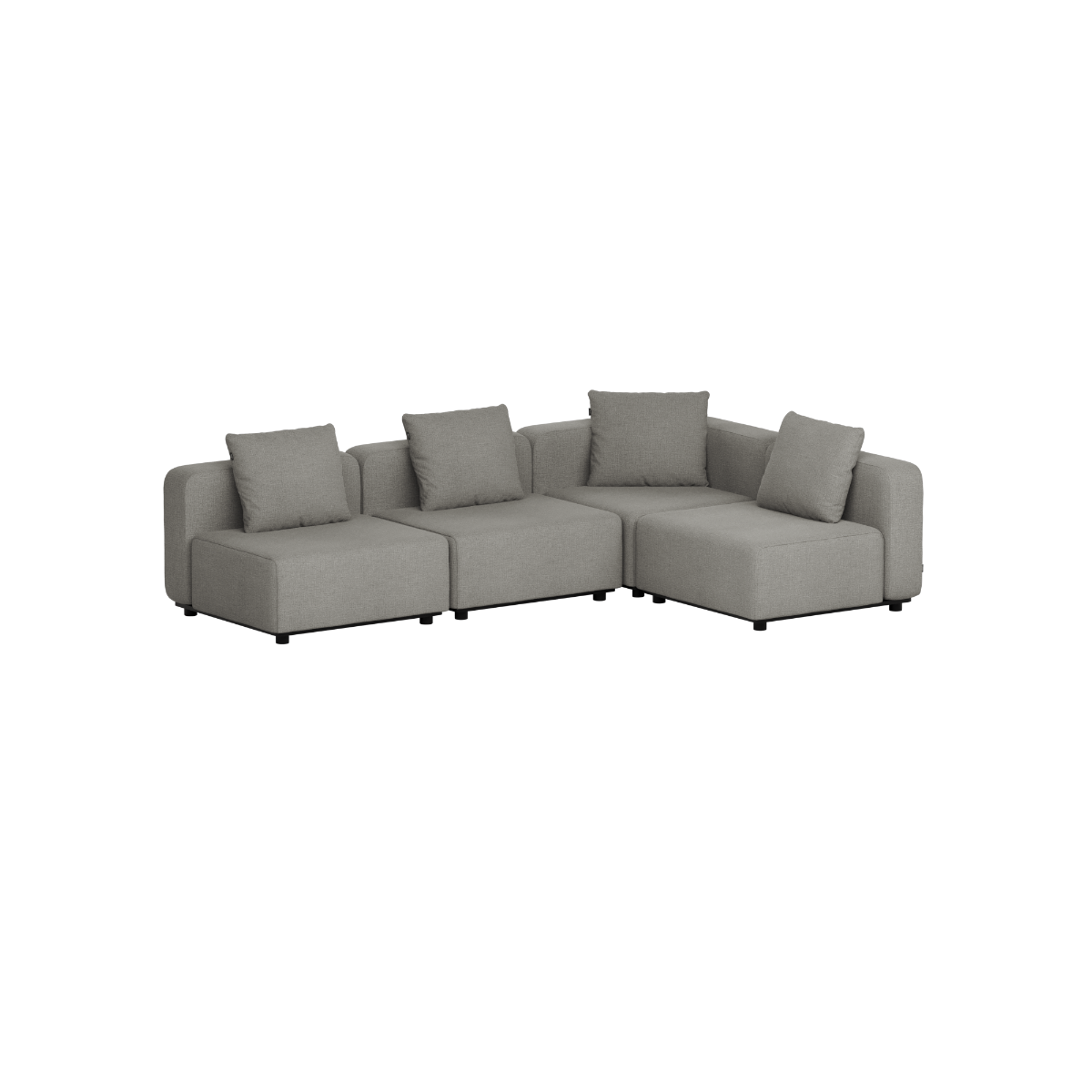 Cobana Lounge Sofa - 4 seater corner sofa | Cobana Lounge Sofa - 4 seater corner sofa - Kirra Grey Ohne Armlehnen | SACKit