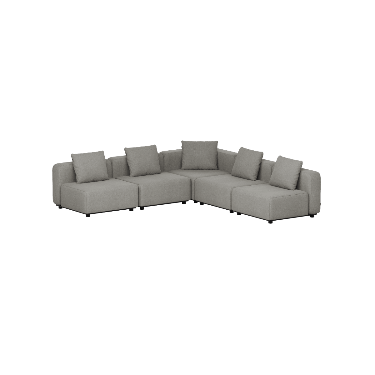 Cobana Lounge Sofa - 5 seater corner sofa | Cobana Lounge Sofa - 5 seater corner sofa - Kirra Grey Ohne Armlehnen | SACKit