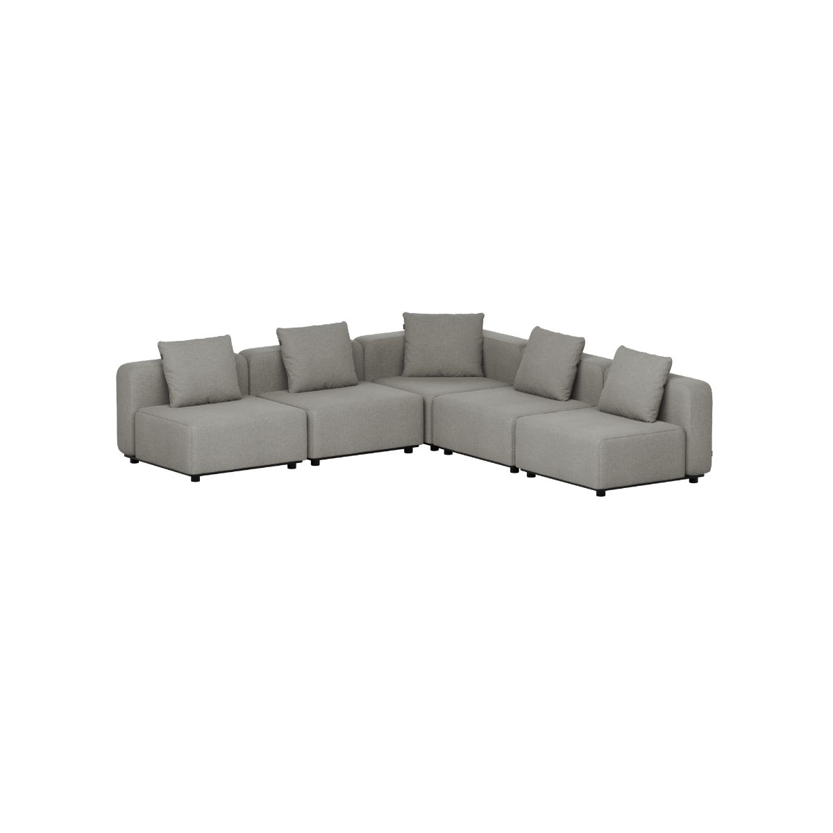 Cobana Lounge Sofa - 5 seater corner sofa | Cobana Lounge Sofa - 5 seater corner sofa - Kirra Grey Ohne Armlehnen | SACKit