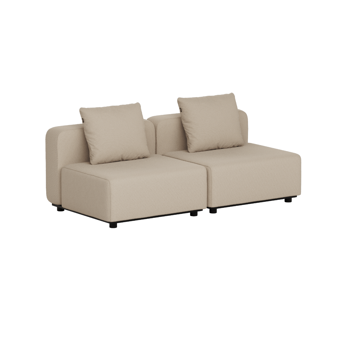 Cobana Lounge Sofa - 2 seater | Cobana Lounge Sofa - 2 seater - Boucle Beige Ohne Armlehnen Ohne Hocker | SACKit