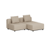 Cobana Lounge Sofa - 2 seater | Cobana Lounge Sofa - 2 seater - Boucle Beige Ohne Armlehnen Mit Hocker | SACKit