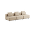 Cobana Lounge Sofa 3 - Sitzer in Cobana Grey mit Armlehnen und Hocker, pulverbeschichteter Aluminiumrahmen, Outdoor - Design. | Cobana Lounge Sofa - 3 seater - Cobana Grey Mit Armlehnen Mit Hocker | SACKit