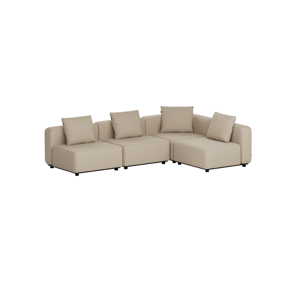 Cobana Lounge Sofa - 4 seater corner sofa | Cobana Lounge Sofa - 4 seater corner sofa - Boucle Beige Ohne Armlehnen | SACKit