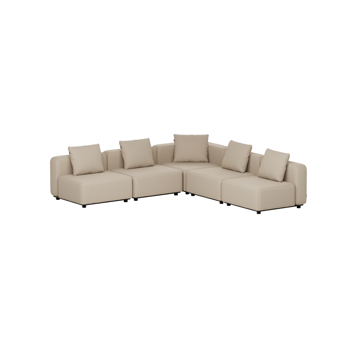 Cobana Lounge Sofa - 5 seater corner sofa | Cobana Lounge Sofa - 5 seater corner sofa - Boucle Beige Ohne Armlehnen | SACKit