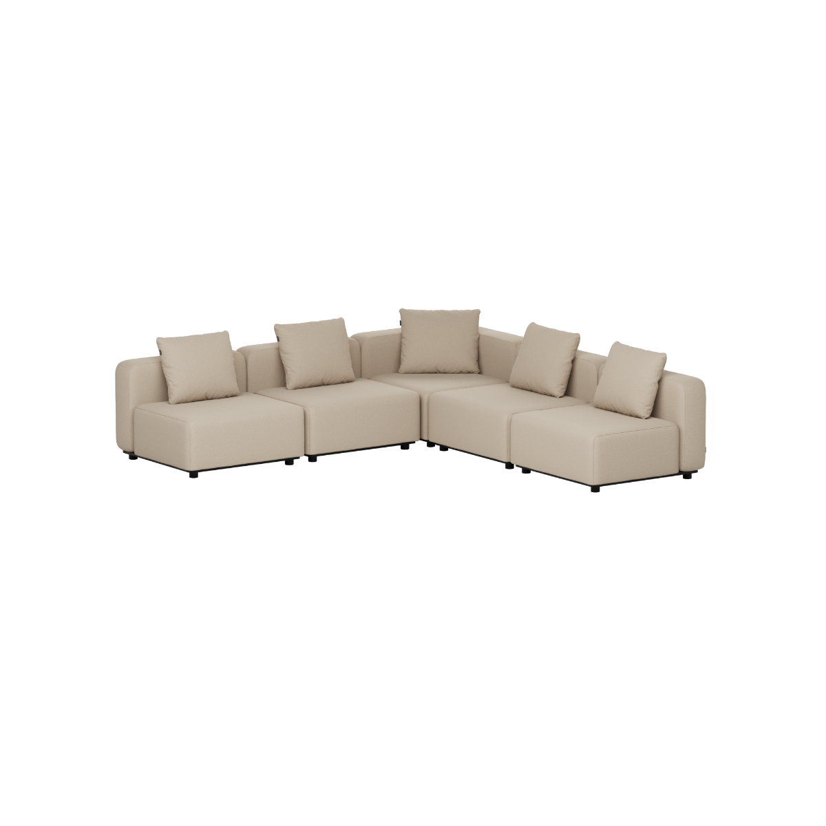 Cobana Lounge Sofa - 5 seater corner sofa | Cobana Lounge Sofa - 5 seater corner sofa - Boucle Beige Ohne Armlehnen | SACKit