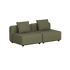 Cobana Lounge Sofa - 2 seater | Cobana Lounge Sofa - 2 seater - Kirra Olive Ohne Armlehnen Ohne Hocker | SACKit