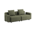 Cobana Lounge Sofa - 2 seater | Cobana Lounge Sofa - 2 seater - Kirra Olive Mit Armlehnen Ohne Hocker | SACKit