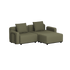 Cobana Lounge Sofa - 2 seater | Cobana Lounge Sofa - 2 seater - Kirra Olive Mit Armlehnen Mit Hocker | SACKit