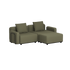 Cobana Lounge Sofa - 2 seater | Cobana Lounge Sofa - 2 seater - Kirra Olive Mit Armlehnen Mit Hocker | SACKit