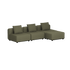 Cobana Lounge Sofa - 3 seater | Cobana Lounge Sofa - 3 seater - Kirra Olive Ohne Armlehnen Mit Hocker | SACKit