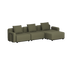 Cobana Lounge Sofa - 3 seater | Cobana Lounge Sofa - 3 seater - Kirra Olive Mit Armlehnen Mit Hocker | SACKit