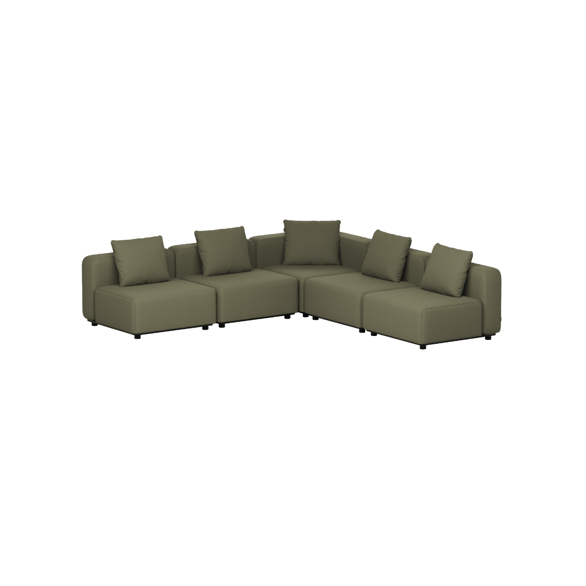 Cobana Lounge Sofa - 5 seater corner sofa | Cobana Lounge Sofa - 5 seater corner sofa - Kirra Olive Ohne Armlehnen | SACKit