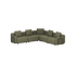 Cobana Lounge Sofa - 5 seater corner sofa | Cobana Lounge Sofa - 5 seater corner sofa - Kirra Olive Mit Armlehnen | SACKit