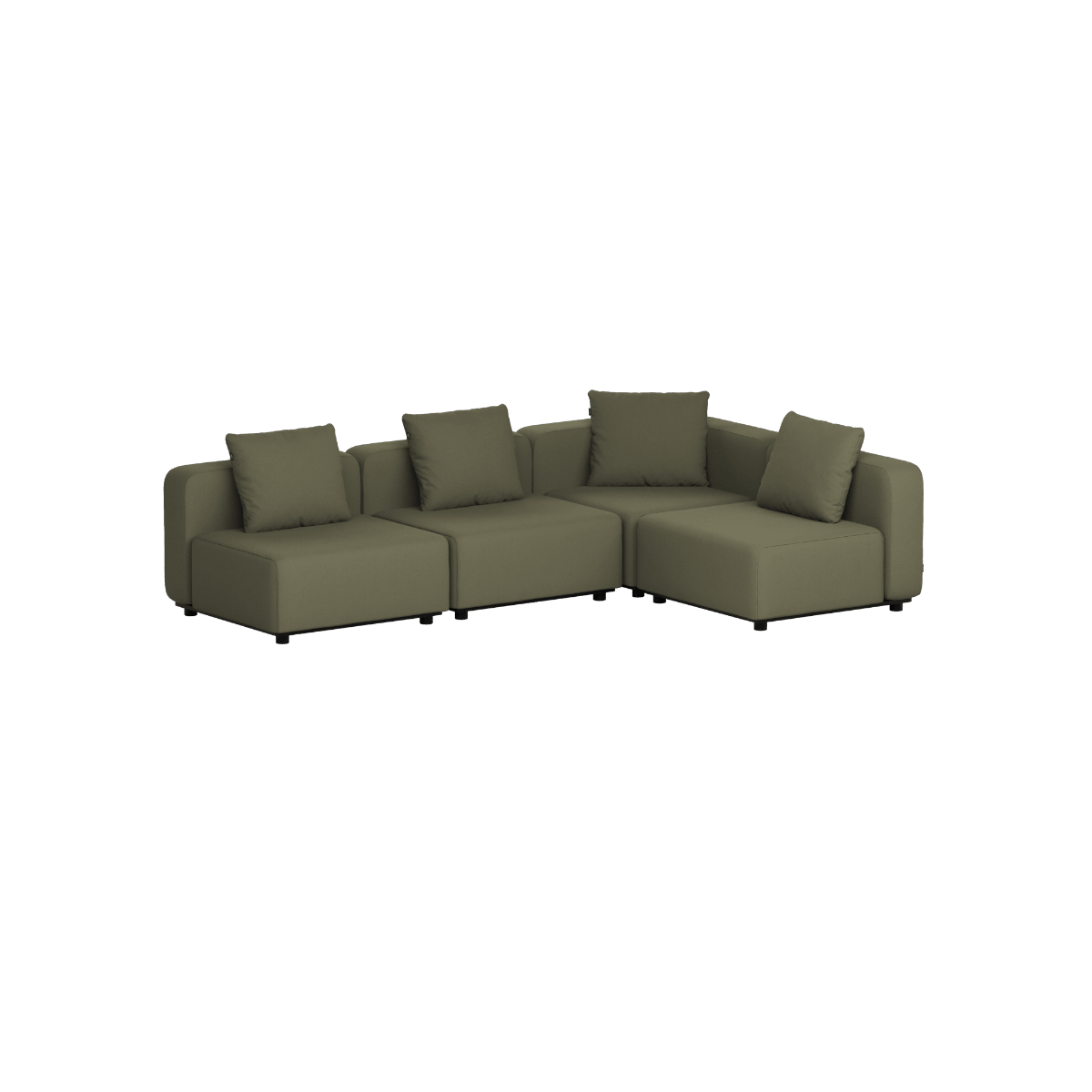 Cobana Lounge Sofa - 4 seater corner sofa | Cobana Lounge Sofa - 4 seater corner sofa - Kirra Olive Ohne Armlehnen | SACKit