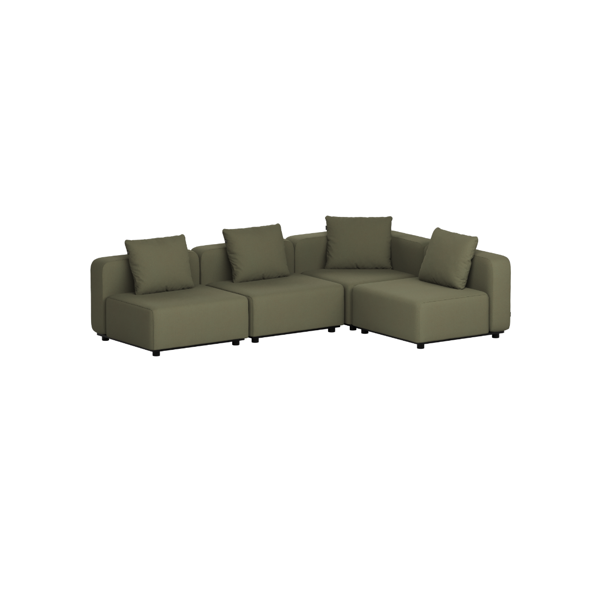 Cobana Lounge Sofa - 4 seater corner sofa | Cobana Lounge Sofa - 4 seater corner sofa - Kirra Olive Ohne Armlehnen | SACKit