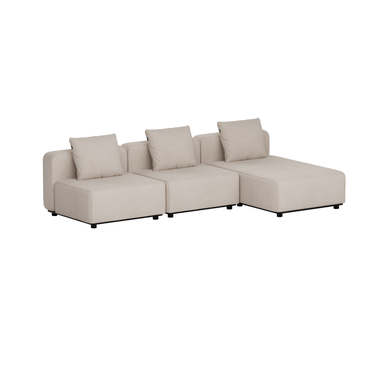 Cobana Lounge Sofa - 3 Seater Chaise | Cobana Lounge Sofa - 3 Seater Chaise - Kirra Sand Ohne Armlehnen | SACKit