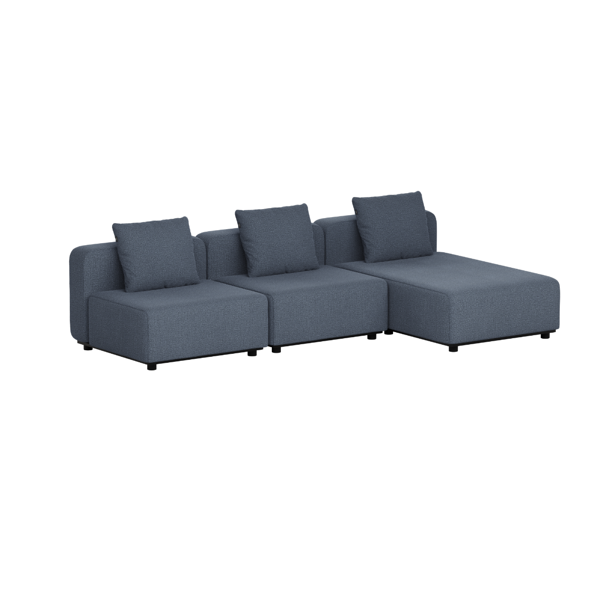 Cobana Lounge Sofa - 3 Seater Chaise | Cobana Lounge Sofa - 3 Seater Chaise - Kirra Indigo Ohne Armlehnen | SACKit