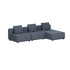 Cobana Lounge Sofa - 3 Seater Chaise | Cobana Lounge Sofa - 3 Seater Chaise - Kirra Indigo Ohne Armlehnen | SACKit
