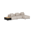 Cobana Lounge Sofa - 3 seater w/ Patio Storage Table | Cobana Lounge Sofa - 3 seater w/ Patio Storage Table - Kirra Sand Ohne Armlehnen Mit Hocker | SACKit
