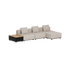Cobana Lounge Sofa - 3 seater w/ Patio Storage Table | Cobana Lounge Sofa - 3 seater w/ Patio Storage Table - Kirra Sand Ohne Armlehnen Mit Hocker | SACKit
