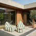 SACKit Chair Outdoor in Renesse Olive mit runder Form und Kaltschaumfüllung, geeignet für den Außenbereich | SACKit Chair Outdoor - Renesse Olive | SACKit