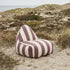 SACKit Chair Outdoor in Renesse Chestnut mit runder Form und Kaltschaumfüllung, geeignet für draußen.