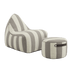 SACKit Chair & Pouf Outdoor | SACKit Chair & Pouf Outdoor - Renesse Taupe | SACKit