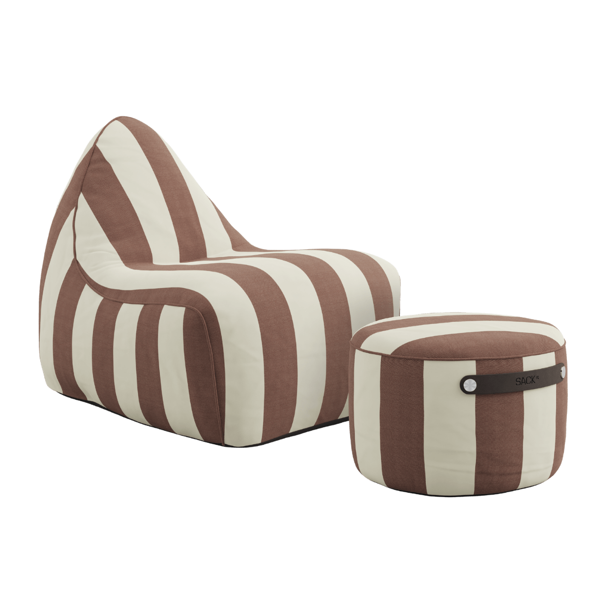 SACKit Chair & Pouf Outdoor | SACKit Chair & Pouf Outdoor - Renesse Chestnut | SACKit