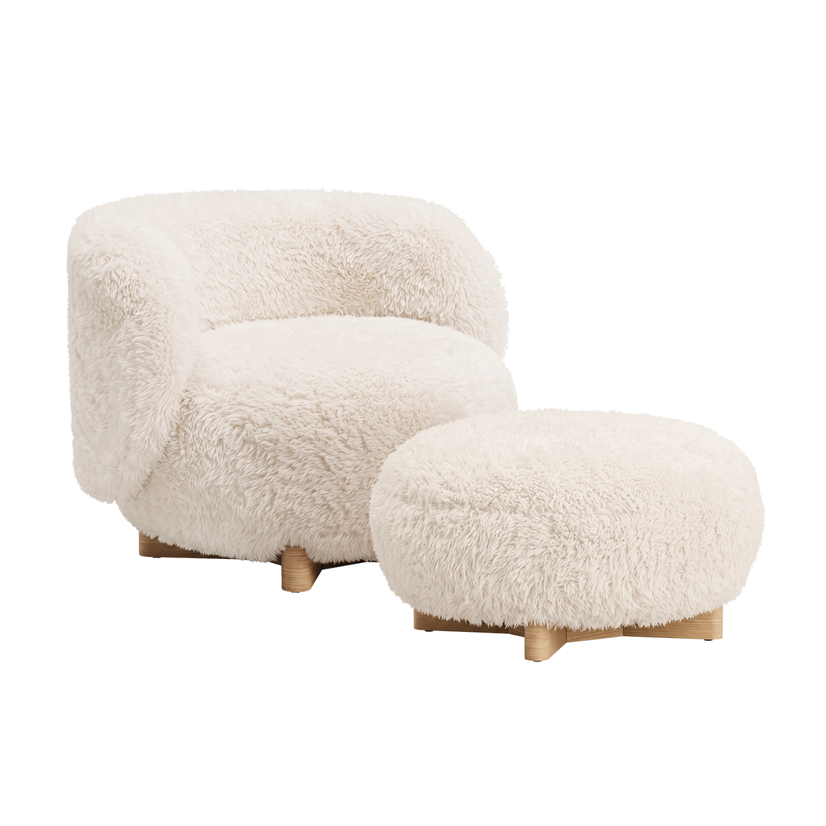 Favn Lounge Chair & Pouf – Produktbild