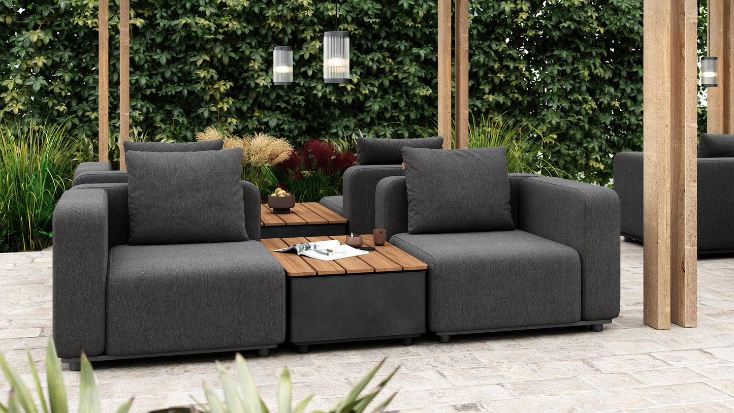 loungemöbel aufbewahrung Patio Storage Table - Outdoor Tisch mit Aufbewahrung