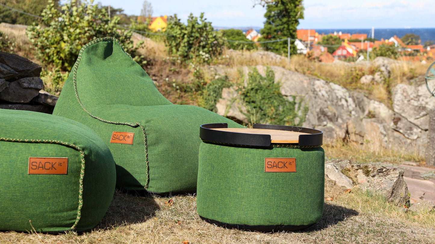 Cobana Pouf - Light Grey - Hocker für drinnen und draußen