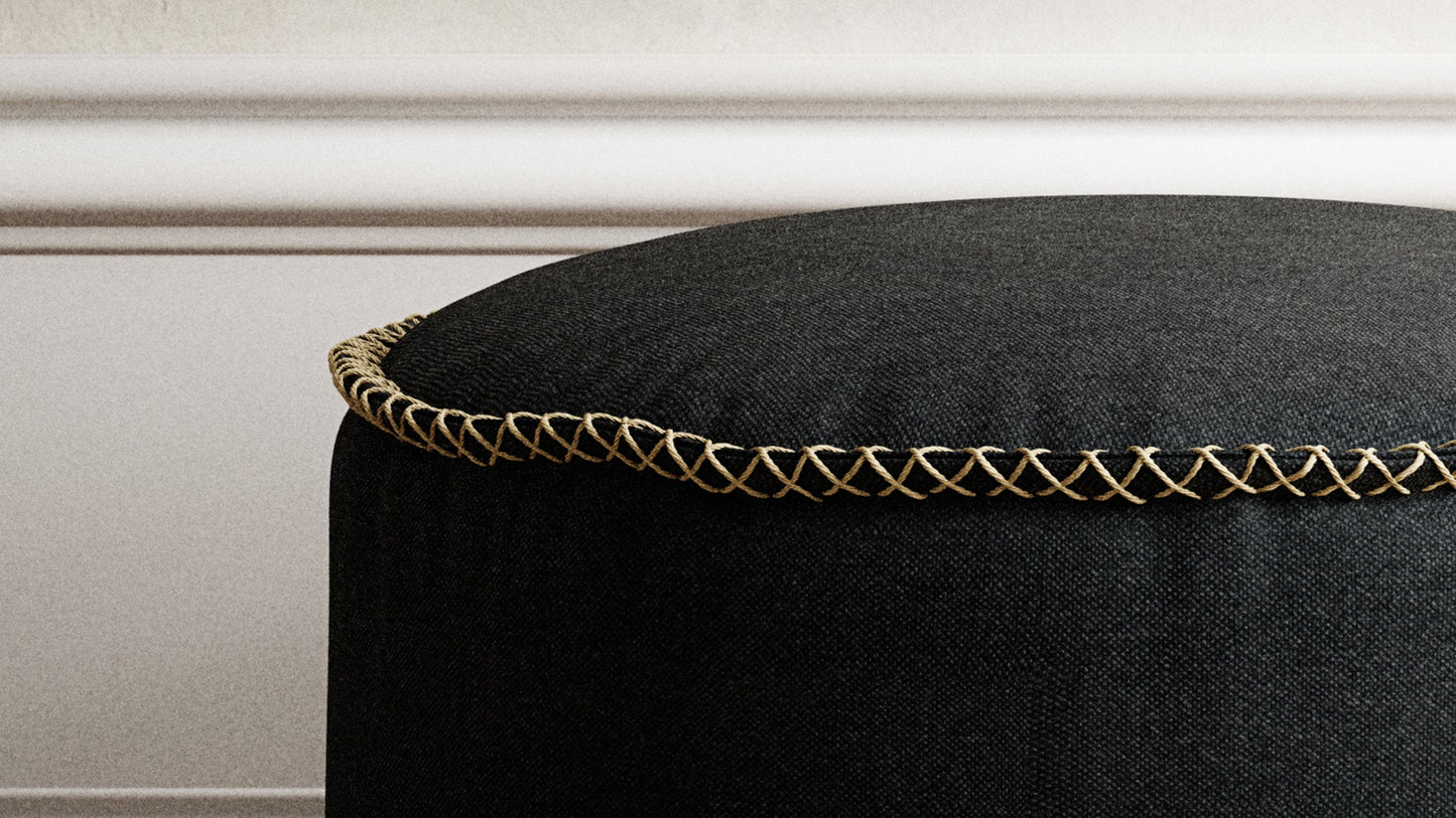 Canvas Pouf - Hocker für den Innenbereich