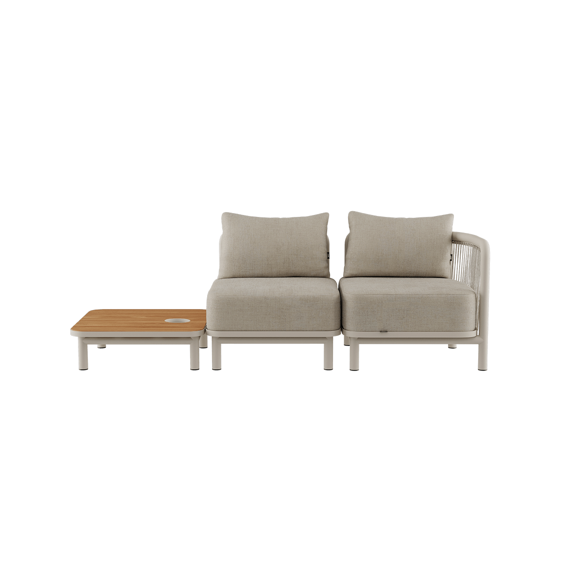  | Kirra Lounge Sofa - 2 - Sitzer mit Kirra Table [Contract] - Mit Accessory Fit | SACKit