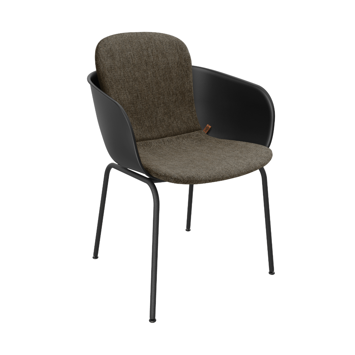 variant_8603043% | Patio Chair no. One S2 [Contract] - Black Cobana Brown | SACKit