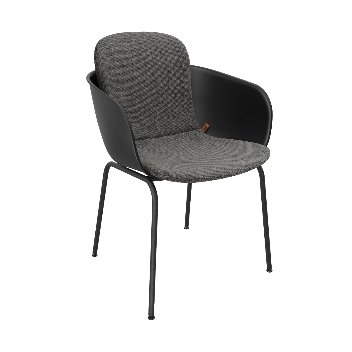 variant_8603042% | Patio Chair no. One S2 [Contract] - Black Cobana Grey | SACKit