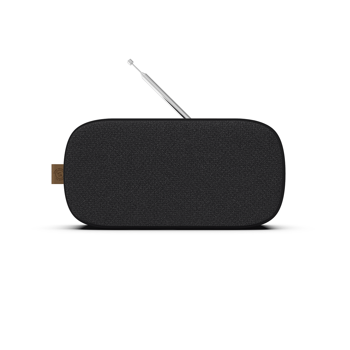 Tragbarer SACKit Go 300 Care Bluetooth - Lautsprecher und FM/DAB+ Radio mit Stoffbespannung und PU - Lederlogo | Go 300 Care - | SACKit