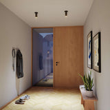 Schwarze Expo Ceiling Deckenleuchte aus Aluminium mit schlichtem, modernem Design. | Expo Ceiling - Polished | SACKit