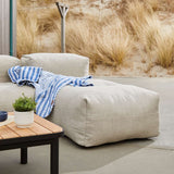 Soft Sofa Outdoor Lounger in sandfarbenem Kirra - Gewebe, entspannte Liege für draußen. | Soft Sofa Outdoor - Lounger - Kirra Sand | SACKit