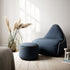  | Cura Lounge Chair & Pouf - Cura Dark Blue | SACKit