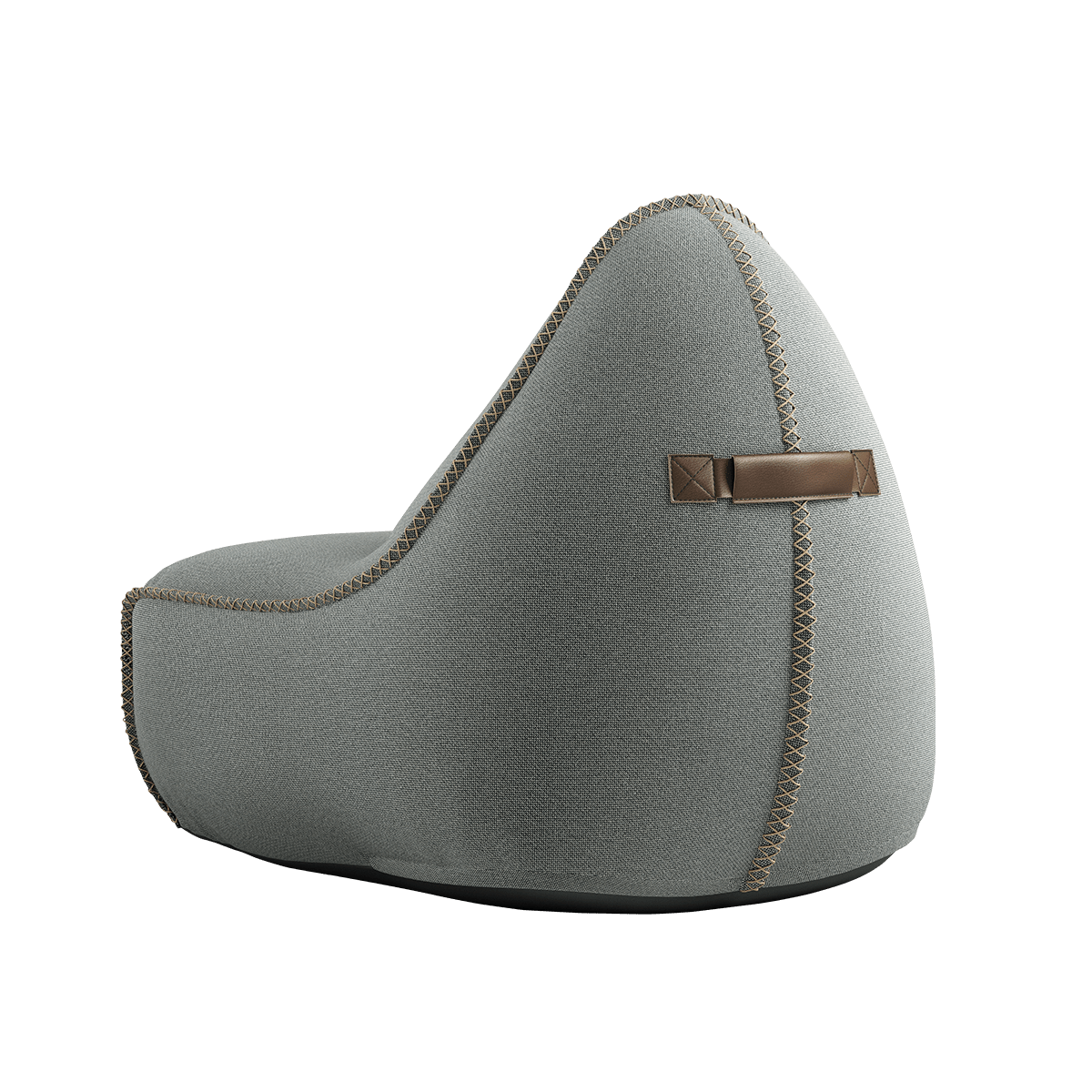  | Cura Lounge Chair & Pouf - Cura Grey | SACKit