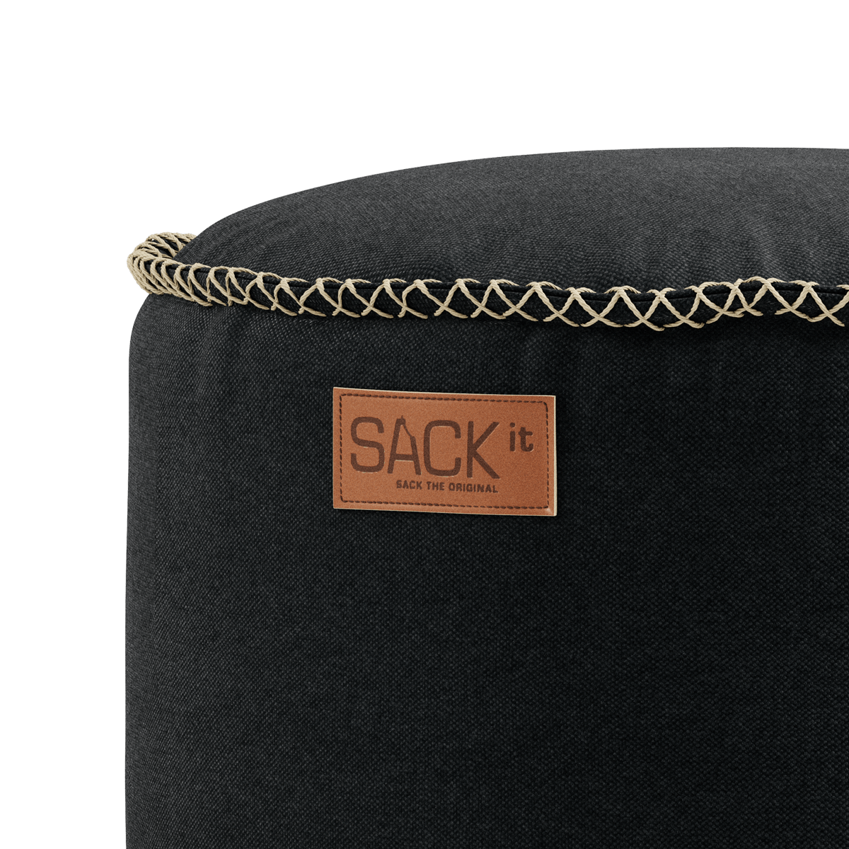  | Canvas Pouf [Contract] - Canvas Black | SACKit