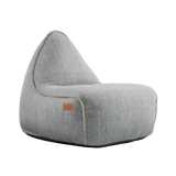 Cobana Lounge Chair in Sand Melange mit Leinenstichen, bequemer Loungesessel mit Rückenlehne