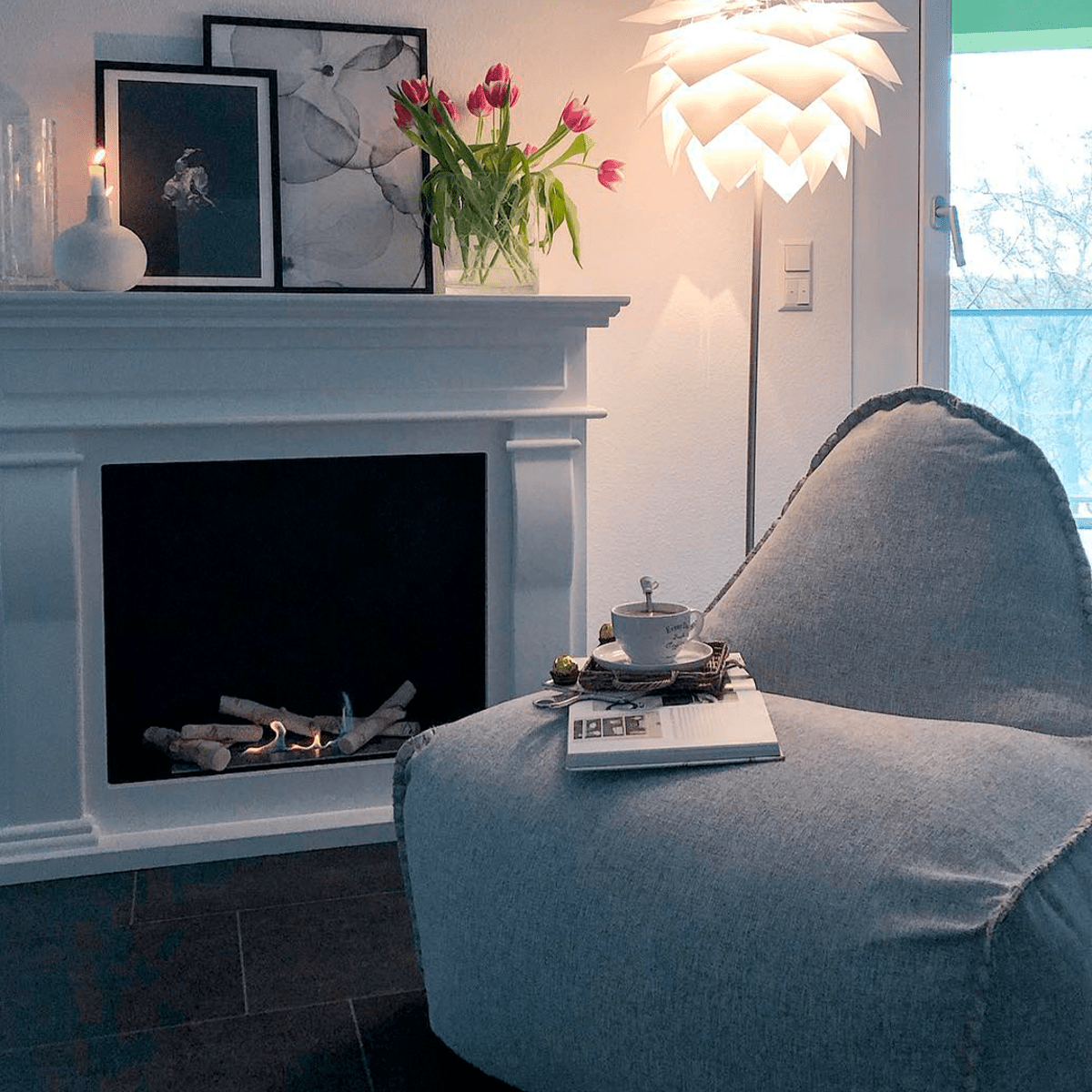 Cobana Lounge Chair & Pouf - Sand Melange (Linen stitches) | Cobana Lounge Chair & Pouf - Sand Melange (Linen stitches) - | SACKit