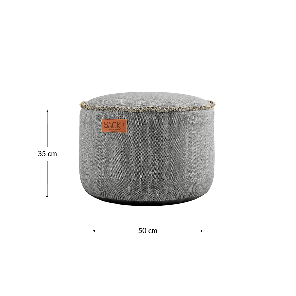 Cobana Pouf - Light Grey