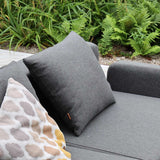 Schwarzes Cobana Cushion Kissen aus wasser - und UV - beständigem Olefin für Outdoor - Sofa. | Cobana Cushion - Kirra Olive | SACKit