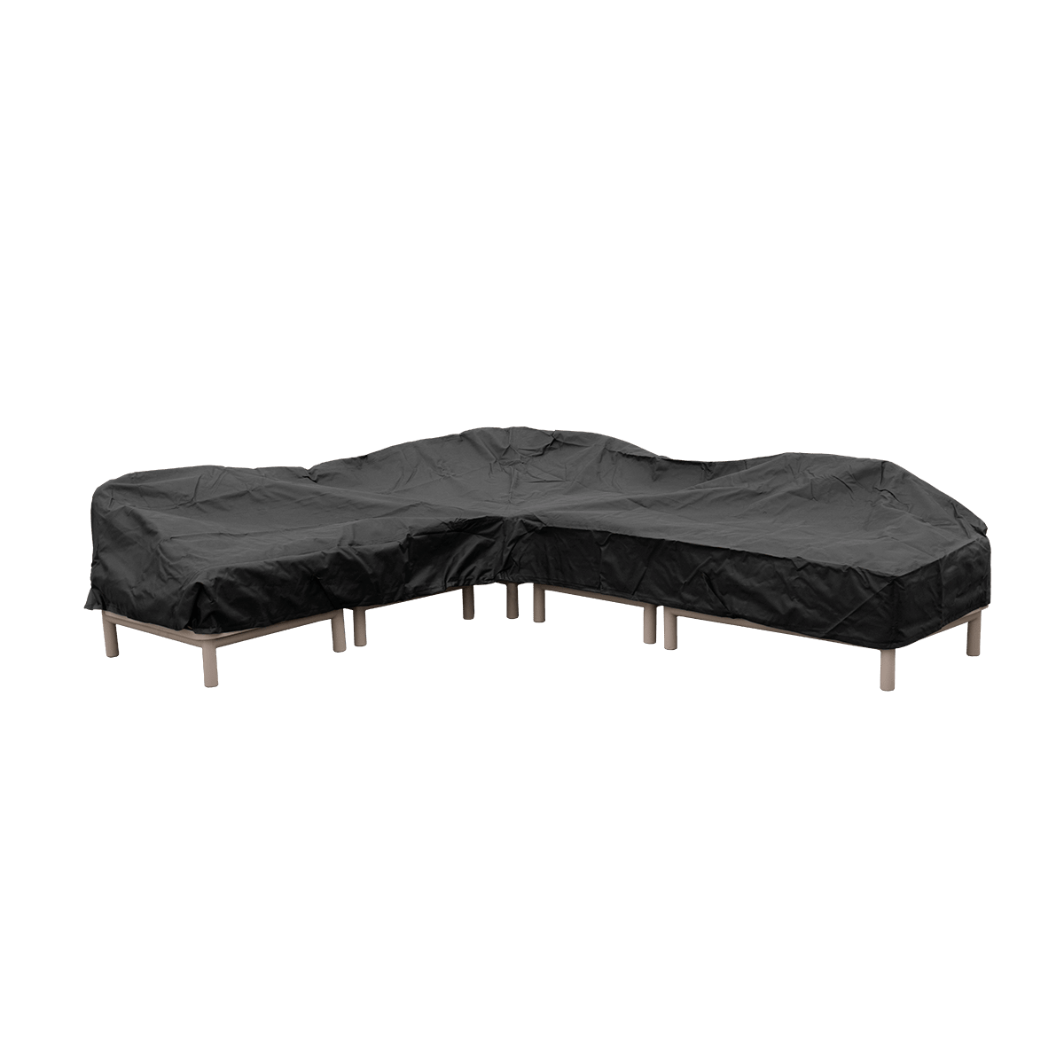 Wasserabweisende graue Kirra Winter Cover Hülle für 5 - teilige Lounge Ecksofa aus Polyester | Kirra Winter Cover - 5 Modules - | SACKit