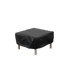 Schwarze wasserabweisende Schutzhülle von sackit für einen Kirra Pouf im Außenbereich zum Schutz vor Regen und Schmutz